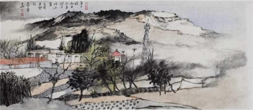 河北唐山:画家王贵华 范建宇带领学员赴火石营镇开展写生活动
